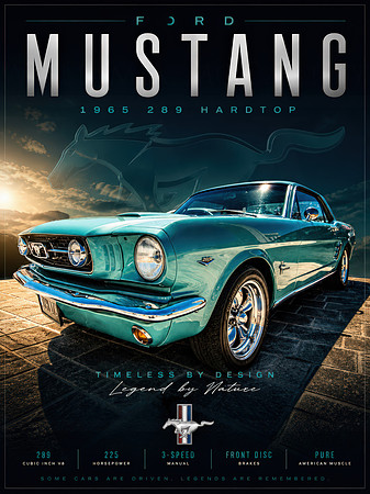 1965 Ford Mustang 289 Hardtop – Timeless by Design | Limited Edition Automotive Fine Art Print