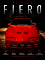 Pontiac Fiero GTA – Mid-Engine Legend | Limited Edition Automotive Fine Art Print
