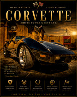 Corvette Legacy – Where Power Meets Art | Limited Edition Fine Art Print