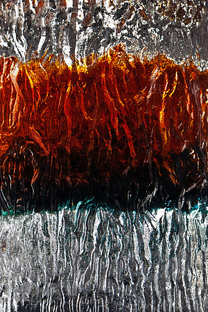 Frosted Whiskey Glass: Abstract Macro Elegance