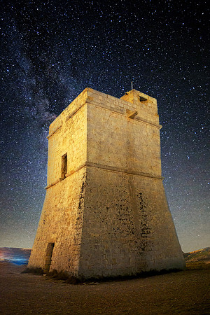 Ta' Lippija Tower at Night