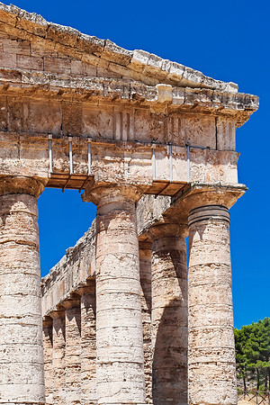 Segesta Roman Temple Detail - Ancient Sicily