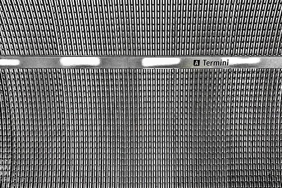 Termini Wall Detail: Monochrome Abstract