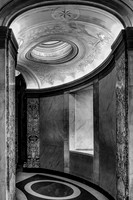 Vatican Corridor: Monochrome Archway