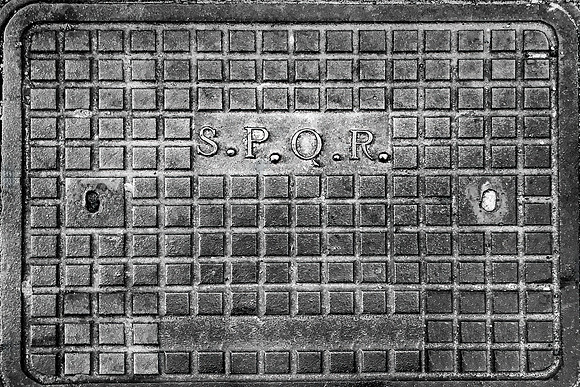 Rome's Emblem: SPQR Below